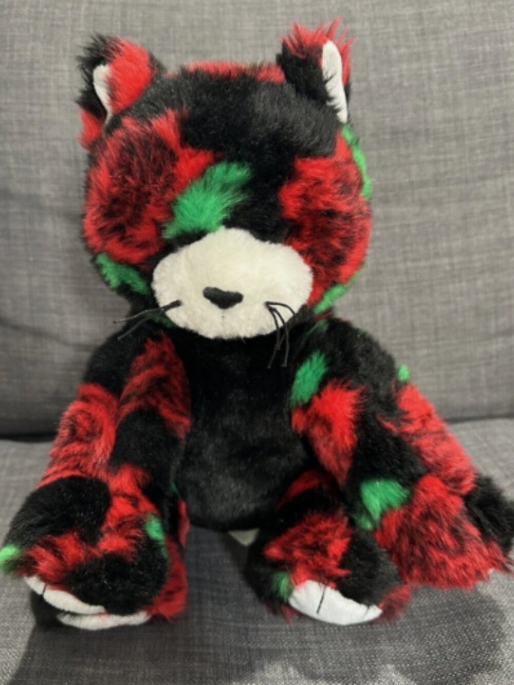 Build-A-Bear Workshop Red Rose Kitty Black Floral Plush Stuffed Animal 2026